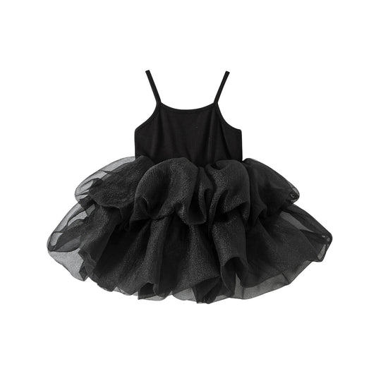 Sleeveless camisole puffy skirt