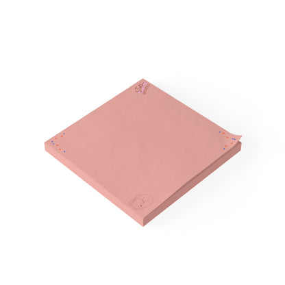Cute Cat Pink Post-it® Note Pads – Star Doodles Sticky Notes for Desk Organization