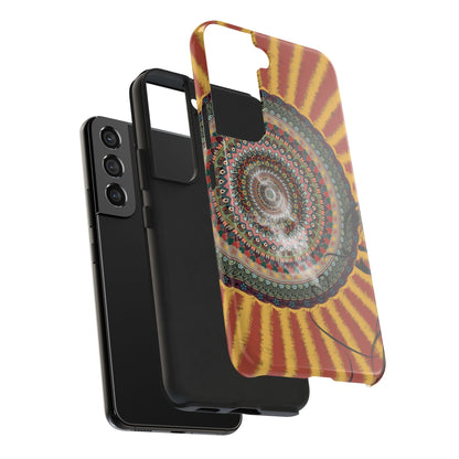 Mandala Sunburst Tough Phone Case — Boho Protective Phone Cover