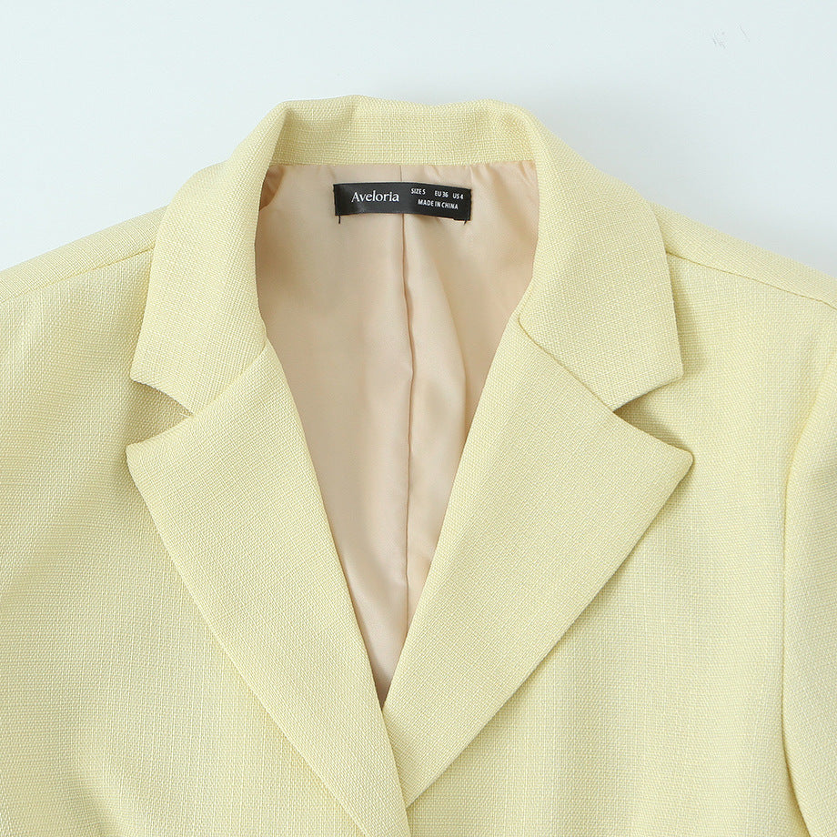Casual Versatile Short-Sleeved Suit Jacket
