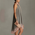 Style Strapless Printed Fitted Slimming Vacation Long Dress for Women