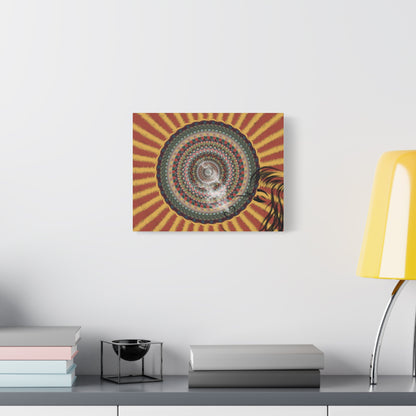 Psychedelic Mandala Burst Canvas | Matte Stretched Wall Art