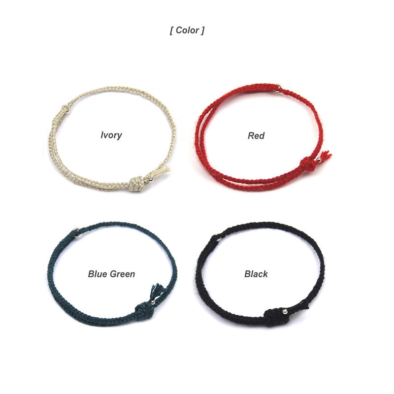 BTS surrounding jintaiheng three color hand rope hand woven lovers Bracelet