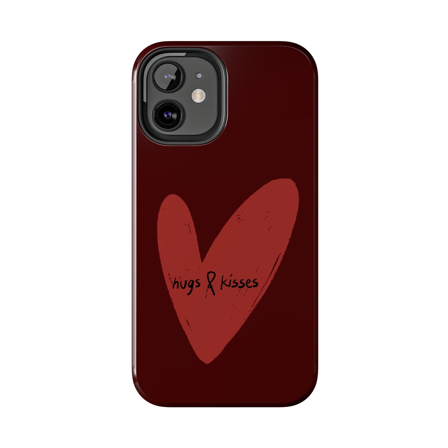Hugs & Kisses Heart Tough Phone Case