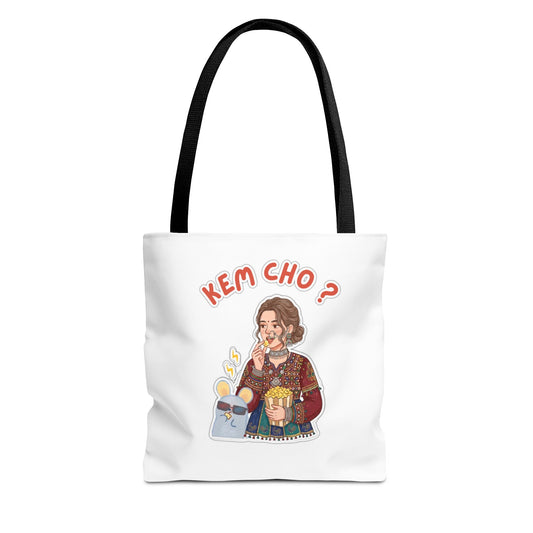 Tote Bag — 'Kem Cho?' Illustrative Gujarati Greeting Tote