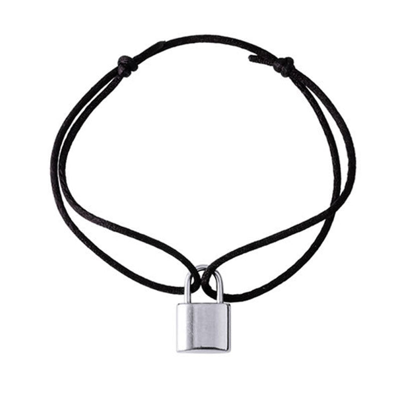 BTS Youth League Kim Taehyung With The Same Concentric Lock Black Adjustable Rope Bracelet Men And Women Bracelet Jewelry