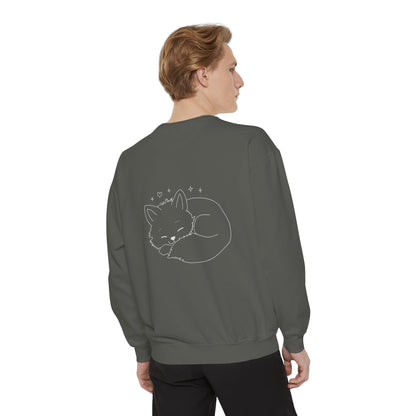 Stay Grounded Cute Cat  Sweatshirt — Women's Casual Crewneck