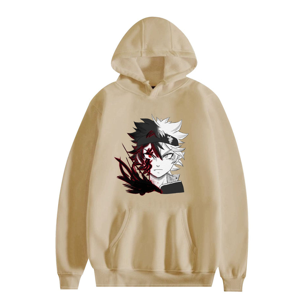 Black Clover Anime Cartoon Hooded Sweatshirt