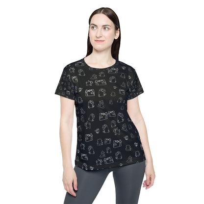 Women’s Sports Jersey — cute cat  Pattern All-Over Print