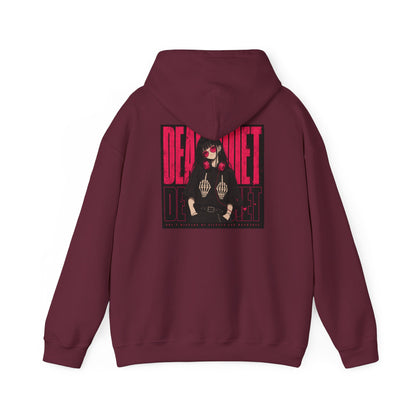 Darkwave Band Hoodie — 'Dead Quiet' Retro Goth Graphic Pullover