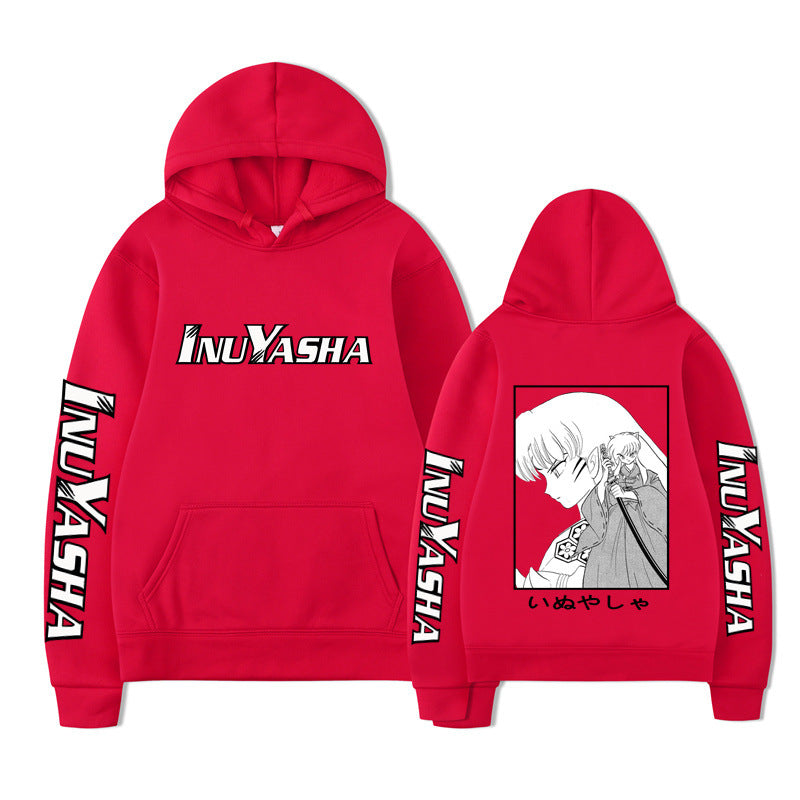 Hooded Sweatshirt with Anime Design, Casual and Creative Hoodie