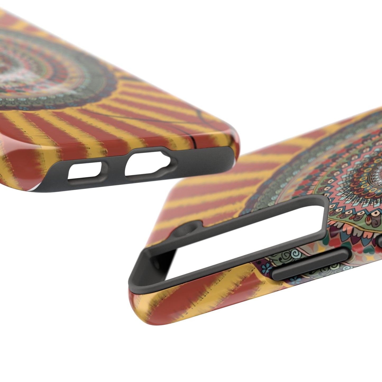 Mandala Sunburst Tough Phone Case — Boho Protective Phone Cover