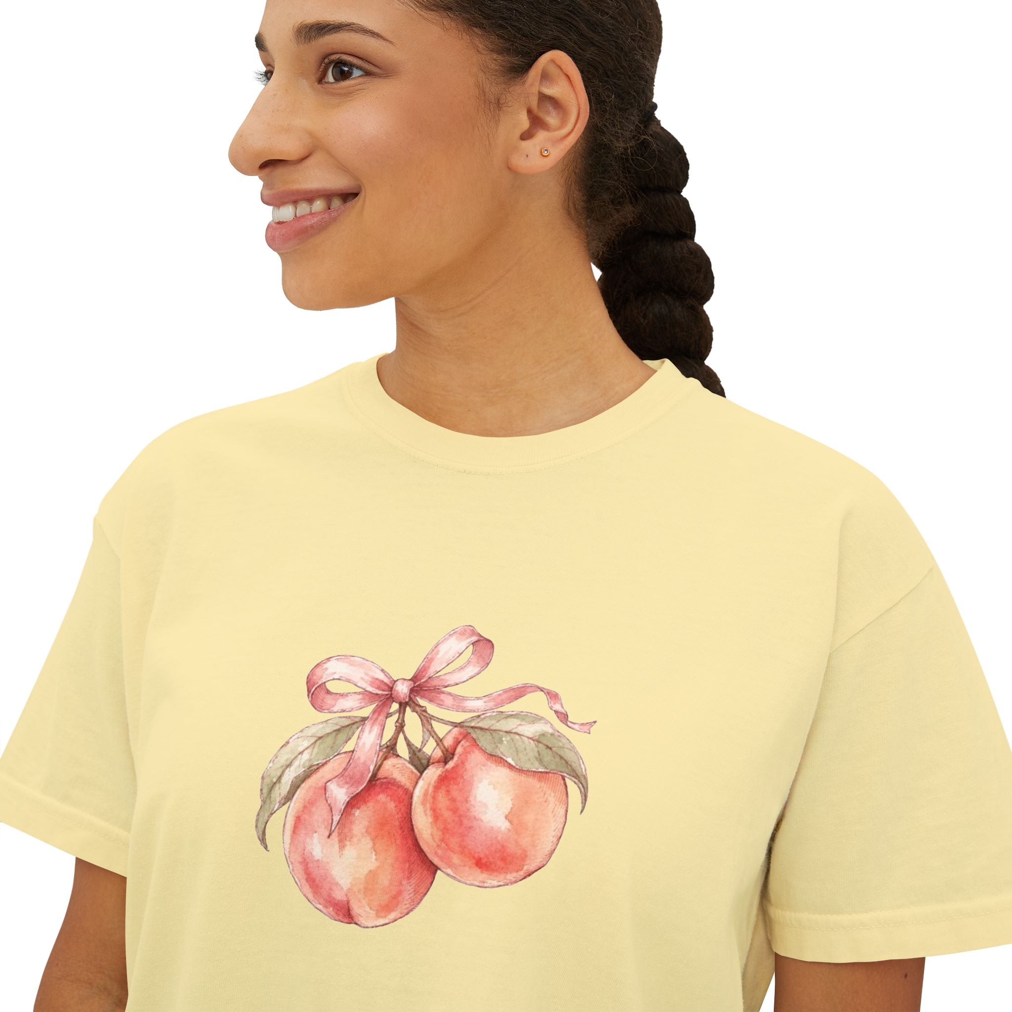Halloween Pumpkin Ghost Floral Boxy Tee
