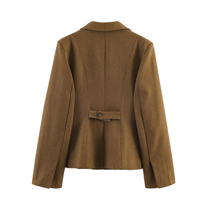 Commuting style casual blend suit jacket