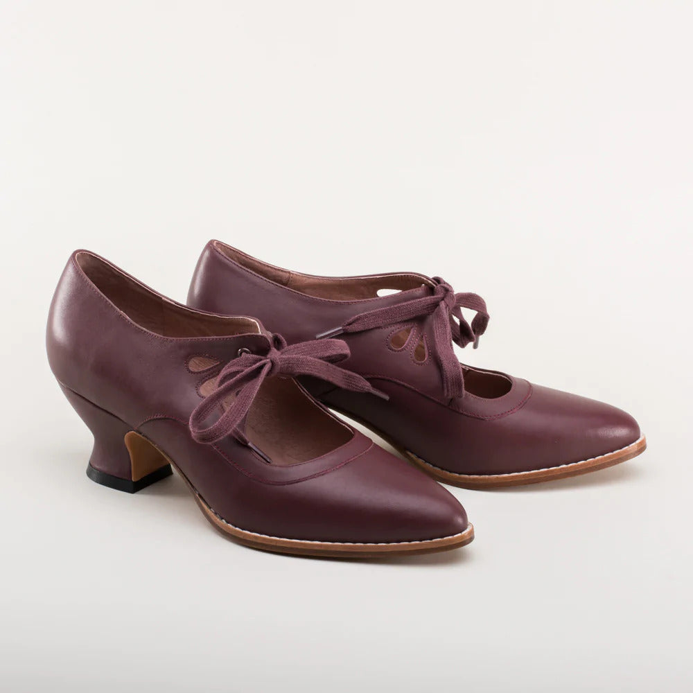 Chaussures décontractées pour femmes à talons hauts, évidées, à lacets, grandes tailles