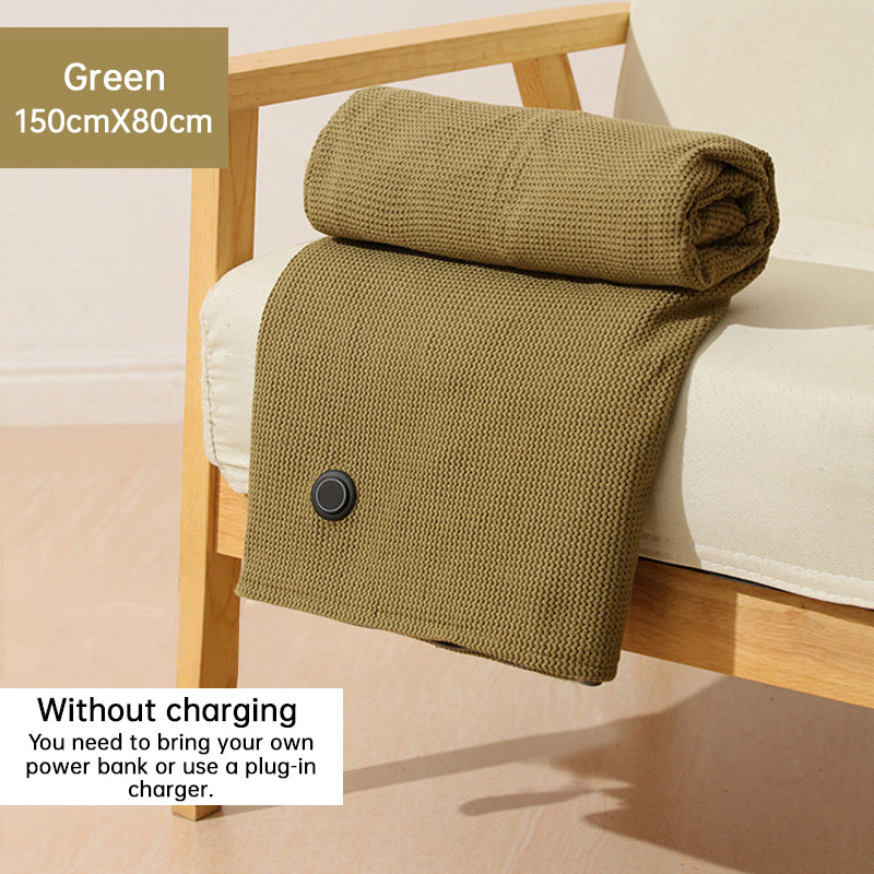 Copy of Portable USB electric blanket with 3 heat settings, machine washable design. Ideal for home, office, or travel use.