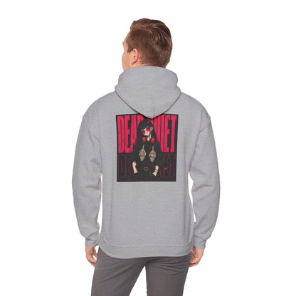 Darkwave Band Hoodie — 'Dead Quiet' Retro Goth Graphic Pullover