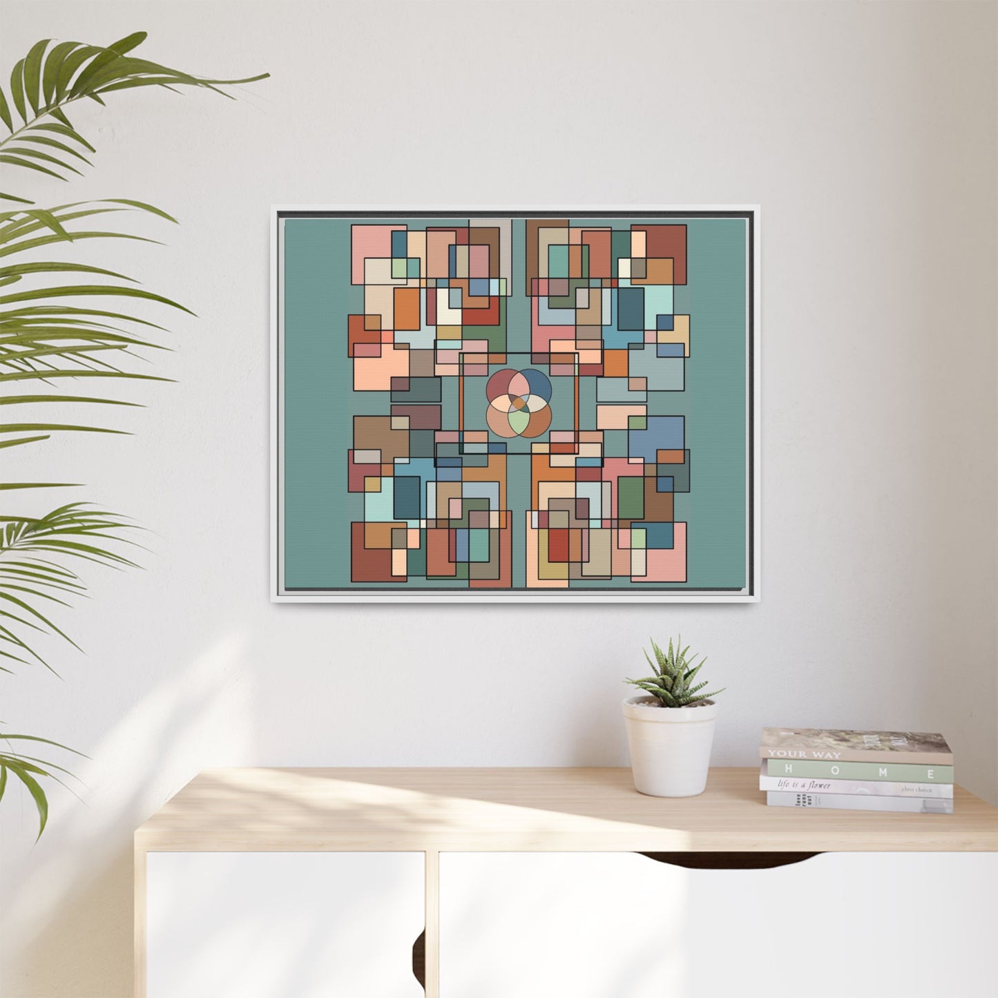 Matte Canvas, Framed (Multi-color)