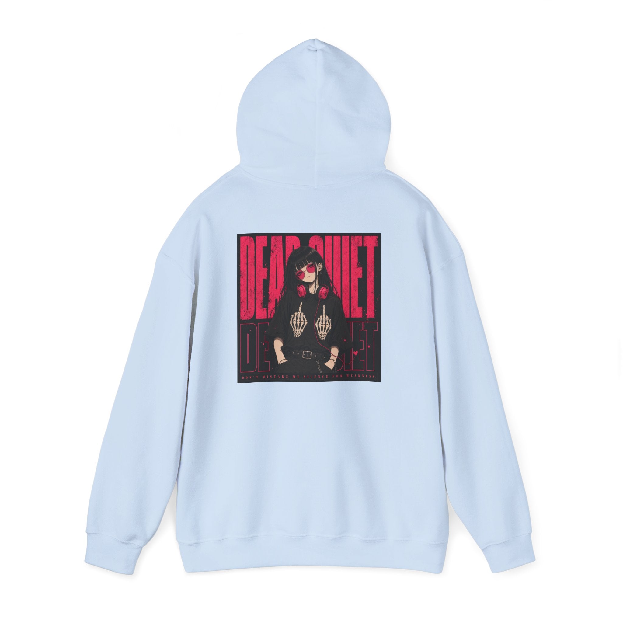 Darkwave Band Hoodie — 'Dead Quiet' Retro Goth Graphic Pullover
