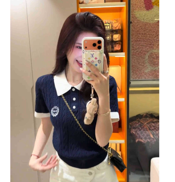 Polo Neck Short Sleeve for Women