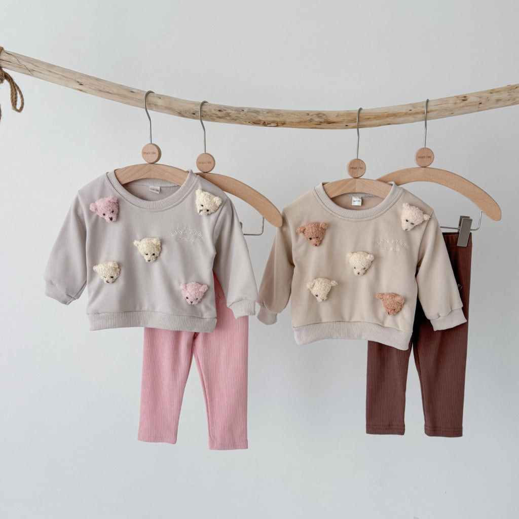 Cartoon long sleeved hoodie and casual pants set