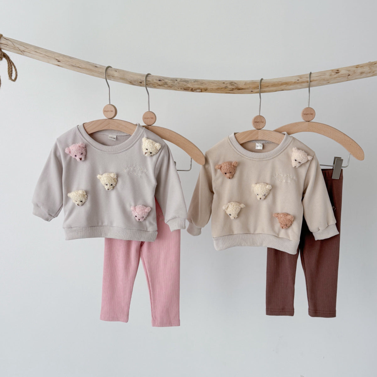 Cartoon long sleeved hoodie and casual pants set