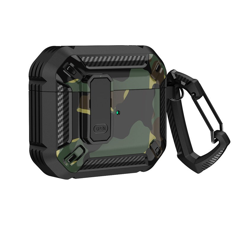 Applicable aux Airpods Pro d'Apple Étui de protection 3ème génération sans fil Bluetooth Camouflage Imprimé Étui de protection pour casque