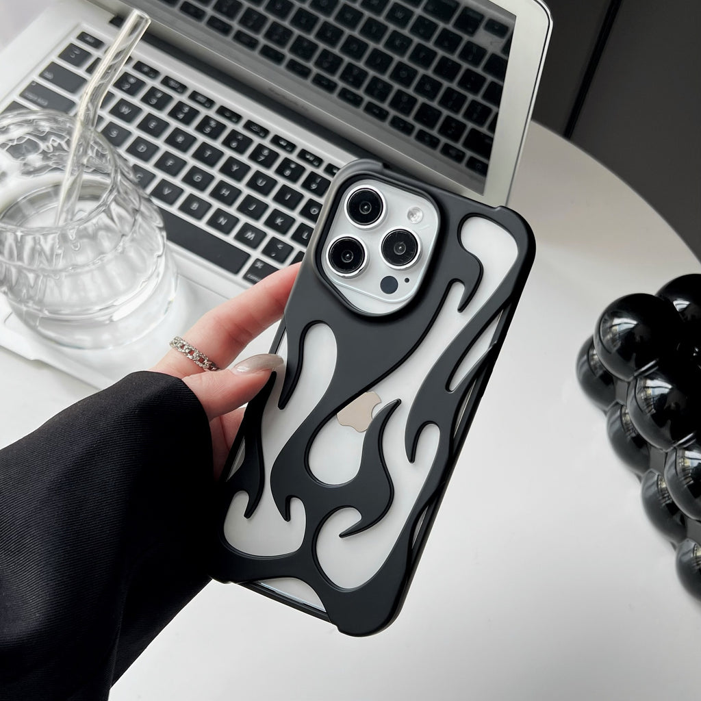 Dissipation thermique d'été ajourée adaptée à la coque de téléphone iPhone 16 Promax Coque de protection Apple 13 simple anti-chute