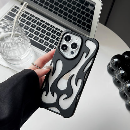 Summer heat dissipation hollow out suitable for iPhone 16 Promax phone case Apple 13 simple anti drop protective case