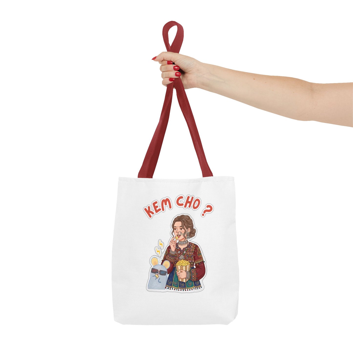 Tote Bag — 'Kem Cho?' Illustrative Gujarati Greeting Tote