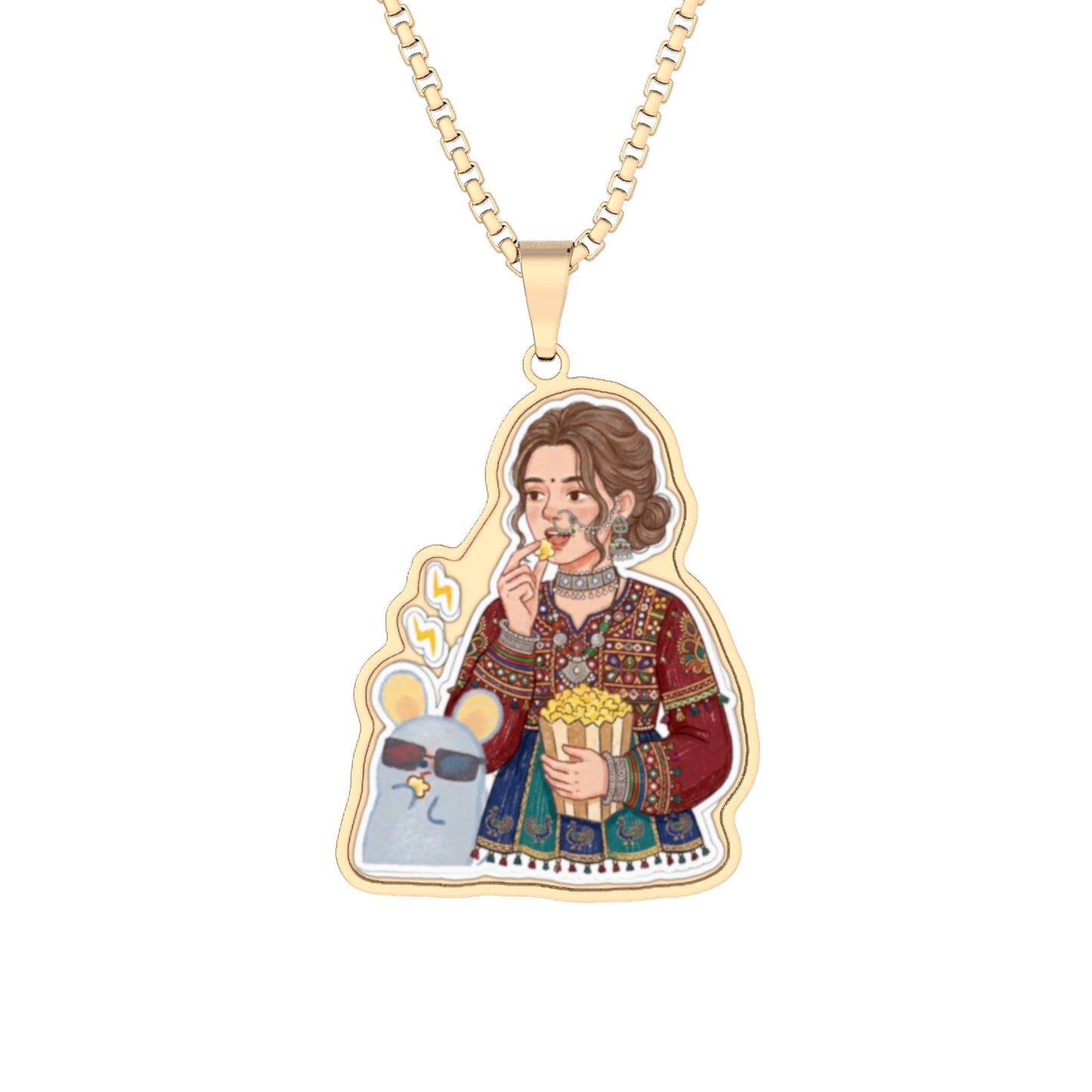 Custom Photo Cutout Pendant – Personalized Photo Necklace Memorial Gift