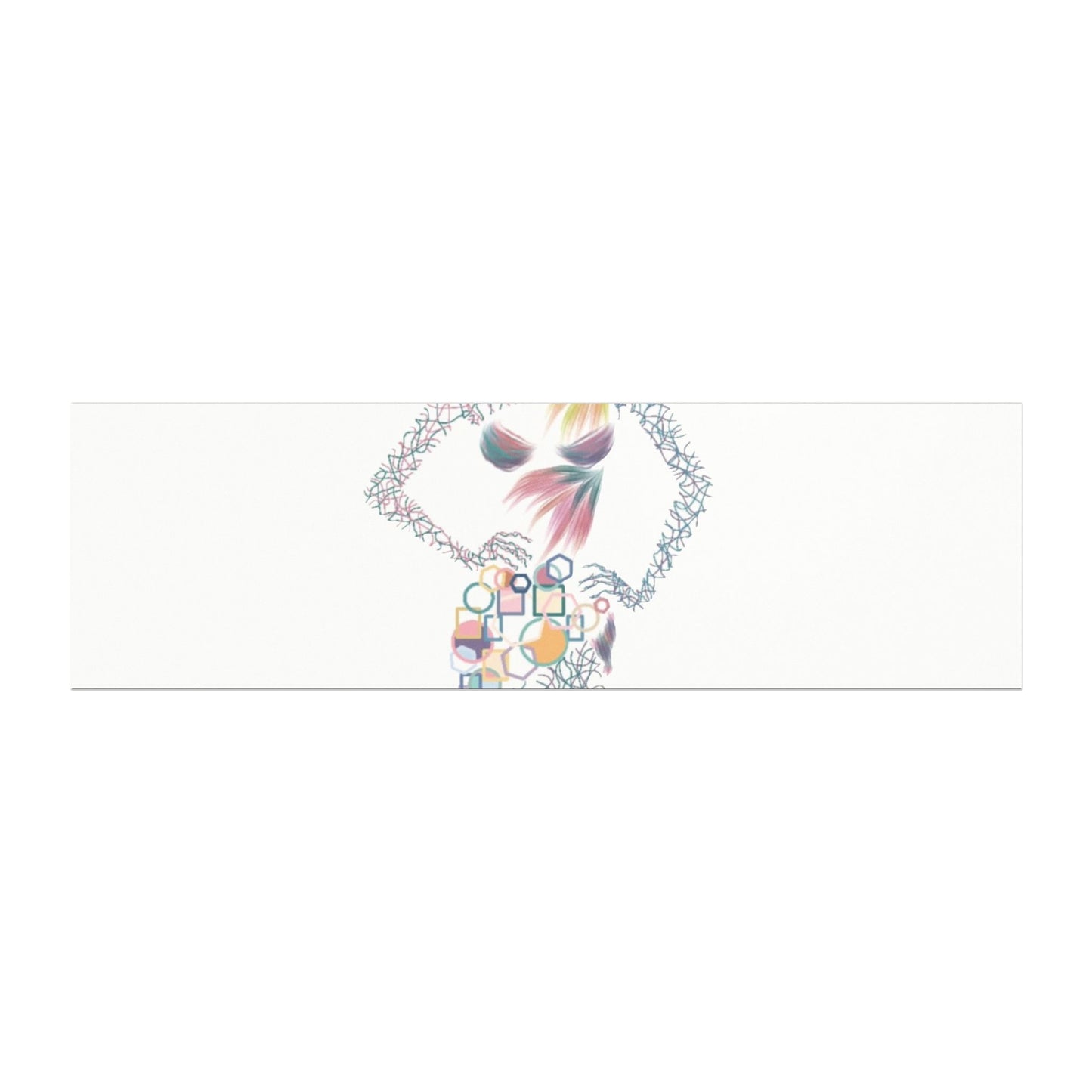 Fashion Silhouette Car Magnet — Colorful Abstract Dress Art