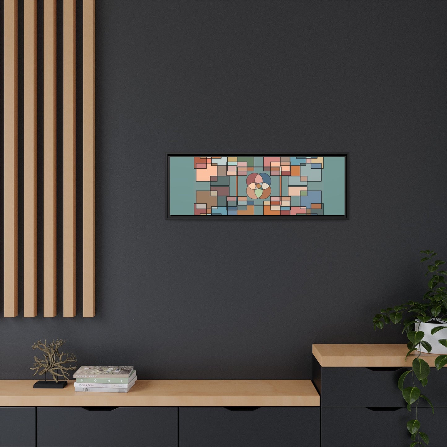Matte Canvas, Framed (Multi-color)
