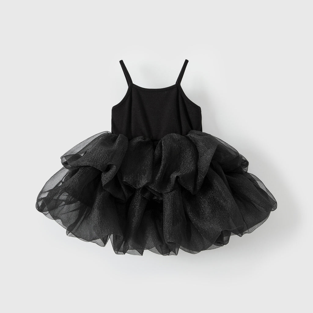 Sleeveless camisole puffy skirt