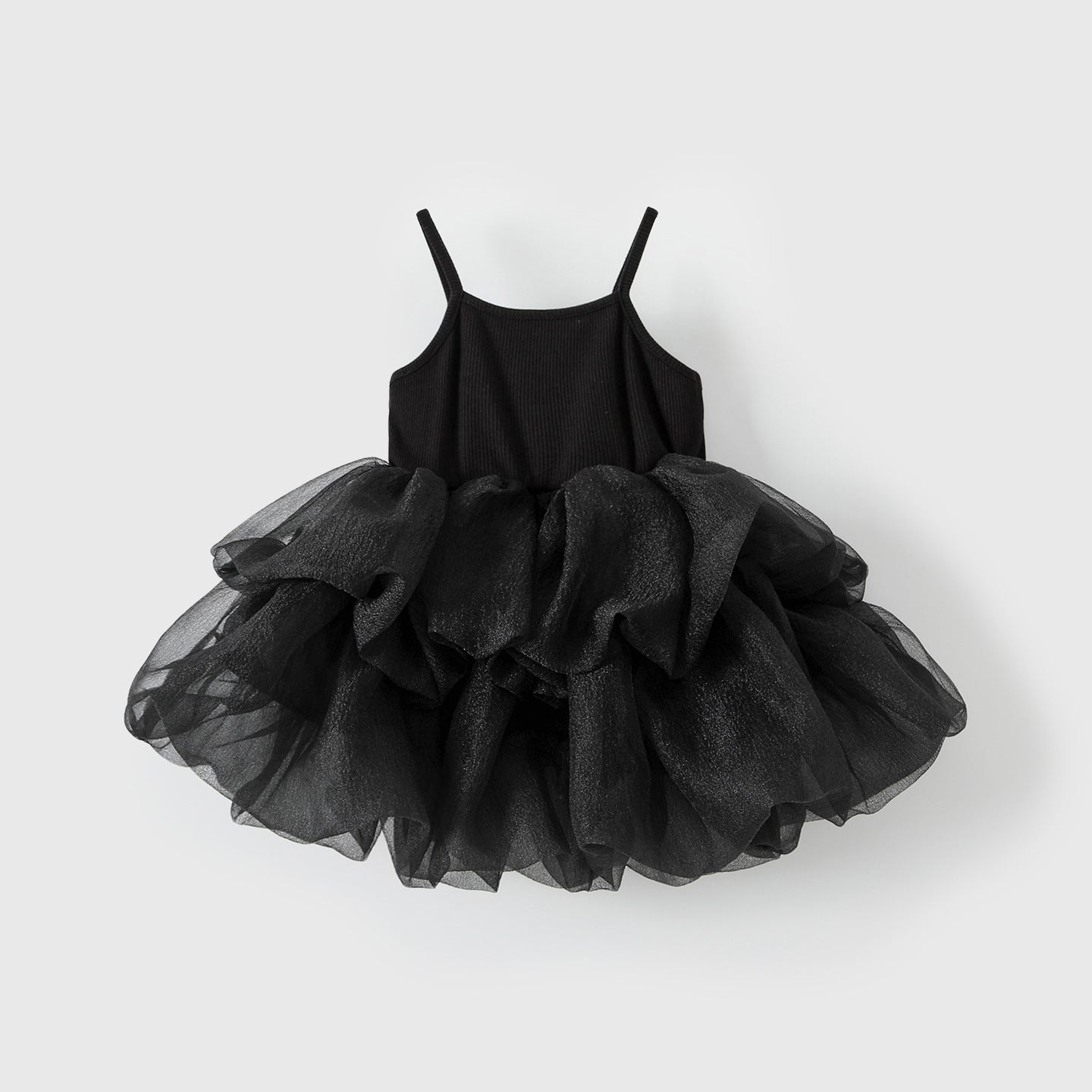 Sleeveless camisole puffy skirt