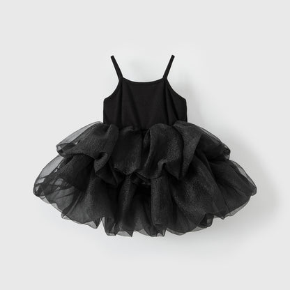 Sleeveless camisole puffy skirt