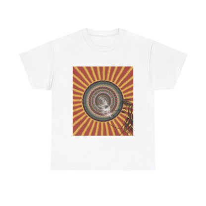 Psychedelic Spiral Sunburst T-Shirt | Retro Palm Silhouette