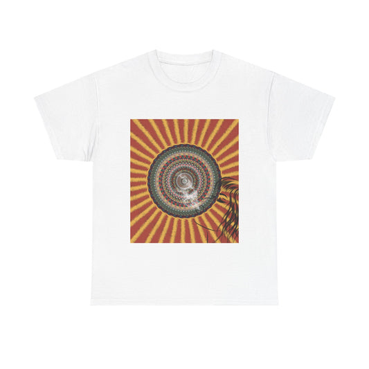 Psychedelic Spiral Sunburst T-Shirt | Retro Palm Silhouette