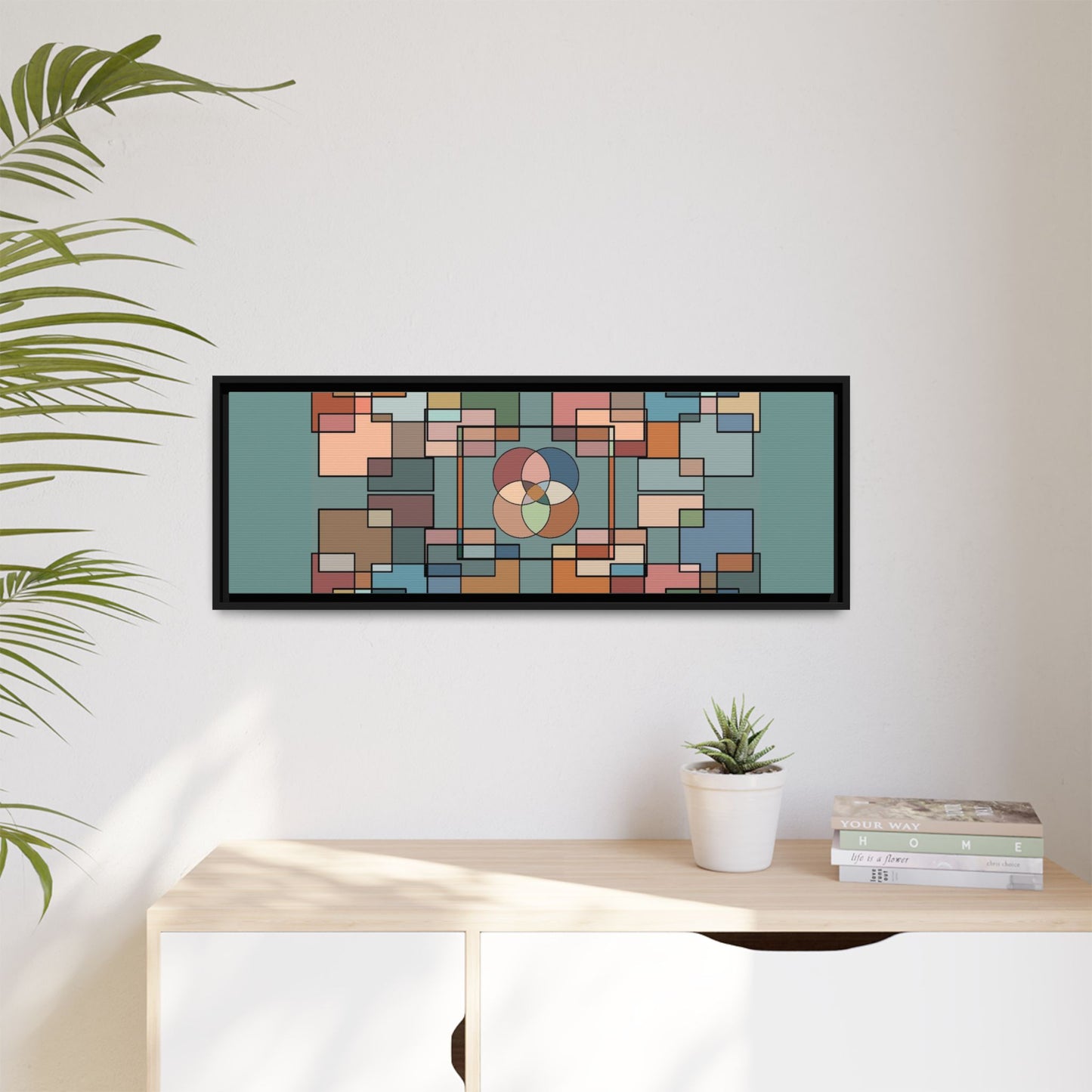 Matte Canvas, Framed (Multi-color)