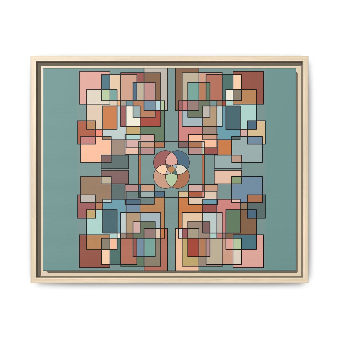 Matte Canvas, Framed (Multi-color)