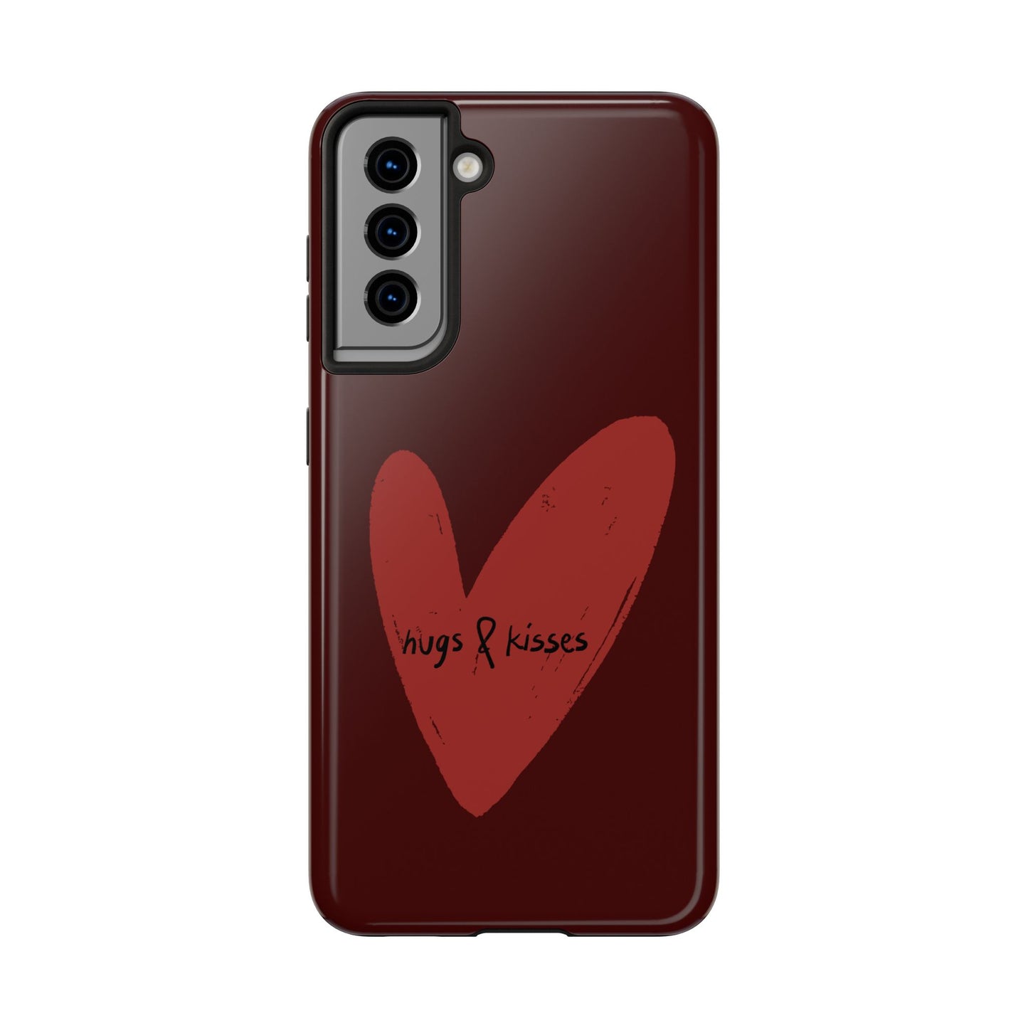 Hugs & Kisses Heart Tough Phone Case