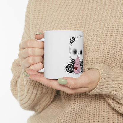 Panda Baby Bottle Ceramic Mug – Cute Nursery Animal Coffee Cup (11oz & 15oz)