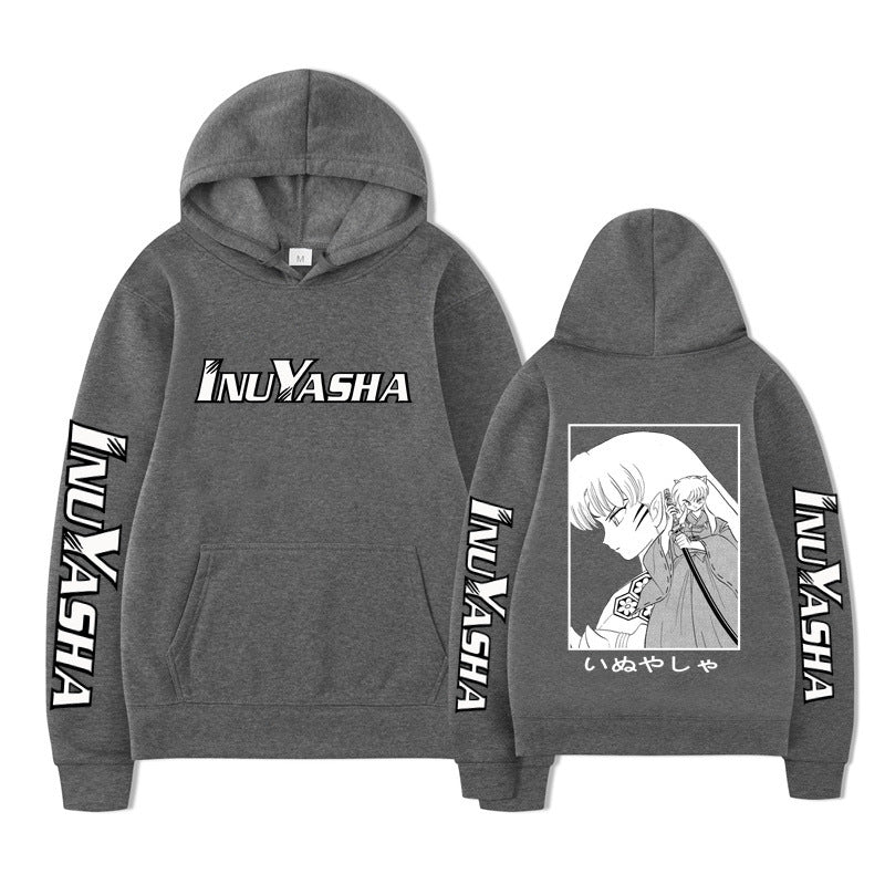 Hooded Sweatshirt with Anime Design, Casual and Creative Hoodie