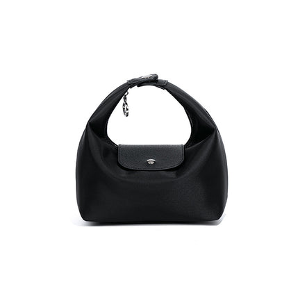 Premium Nylon Lunch Bag, Waterproof Insulated Lunch Box Tote, Handheld & Crossbody Dumpling Bag for Work, School, and Commuting
