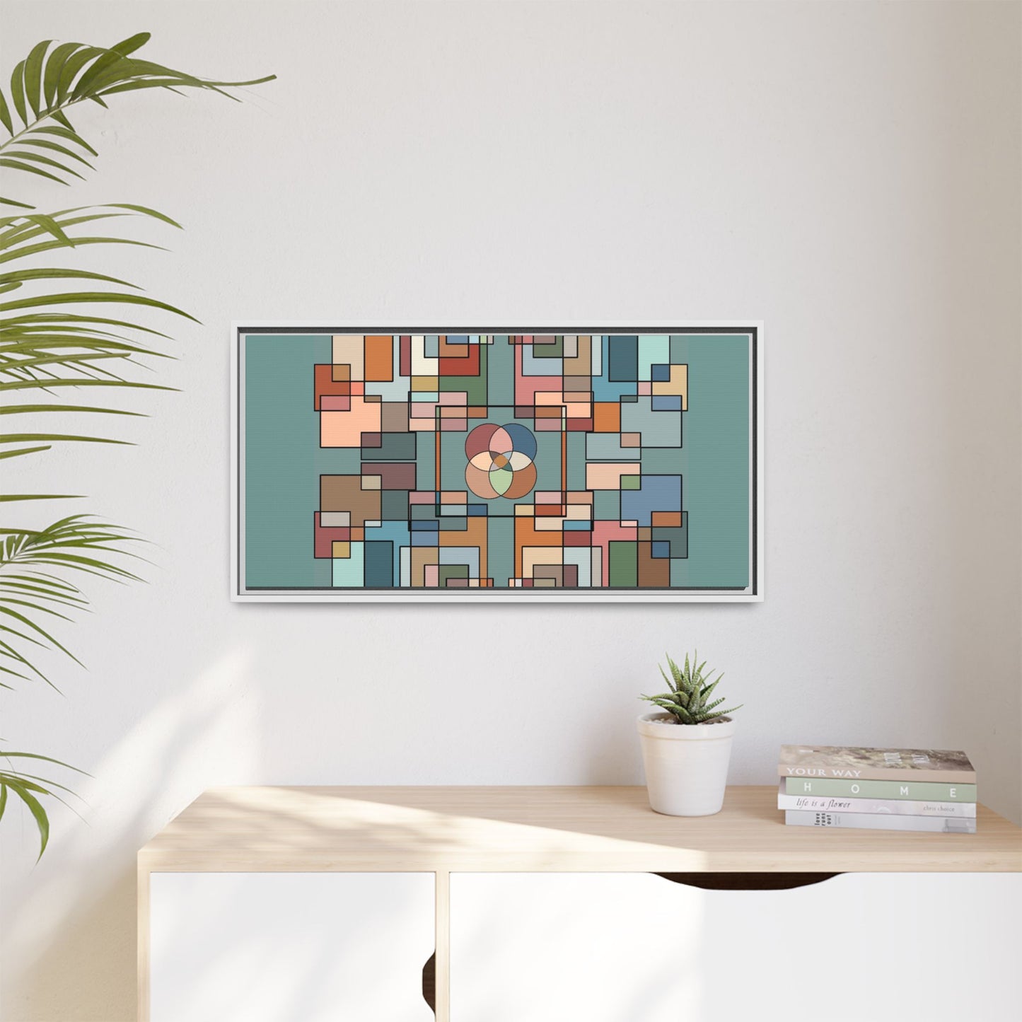 Matte Canvas, Framed (Multi-color)