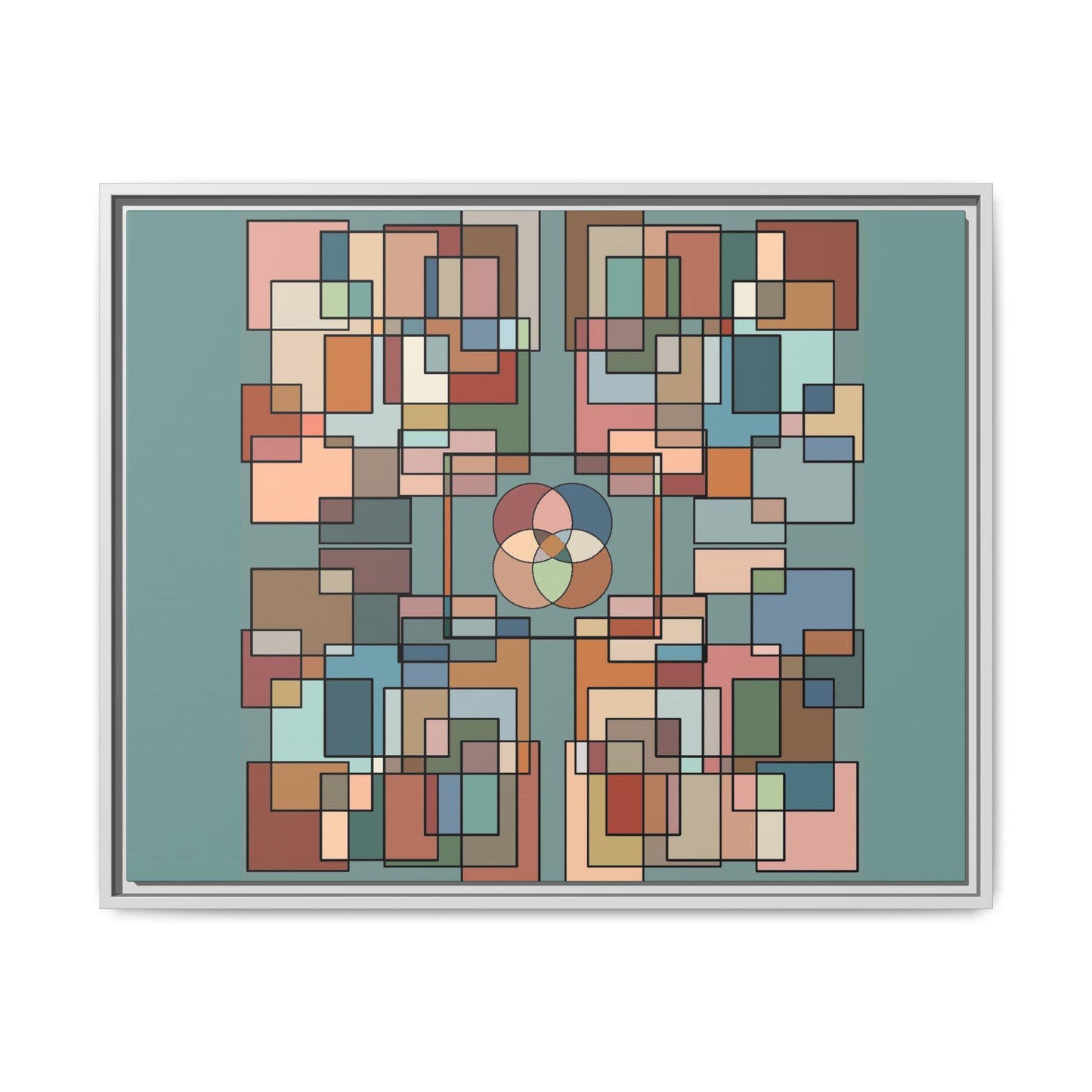 Matte Canvas, Framed (Multi-color)