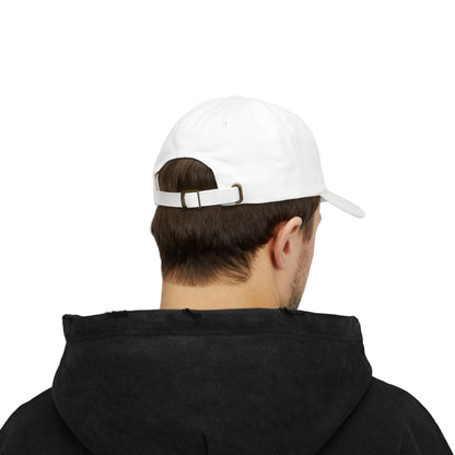 Dad Cap — 'Good Vibes' Embroidered White Baseball Hat