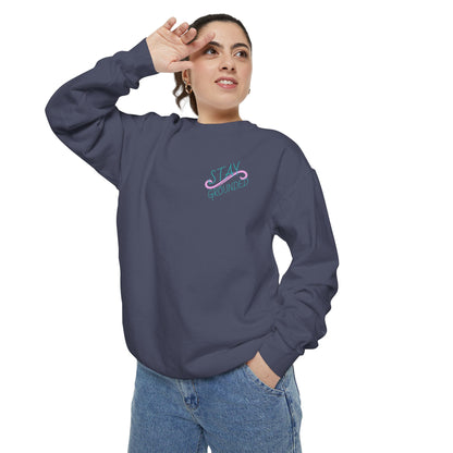Stay Grounded Cute Cat  Sweatshirt — Women's Casual Crewneck