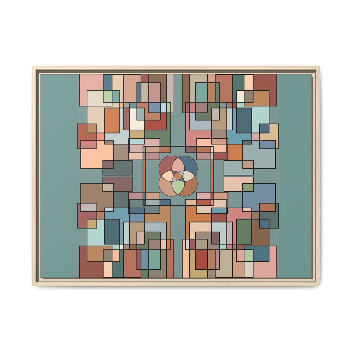 Matte Canvas, Framed (Multi-color)