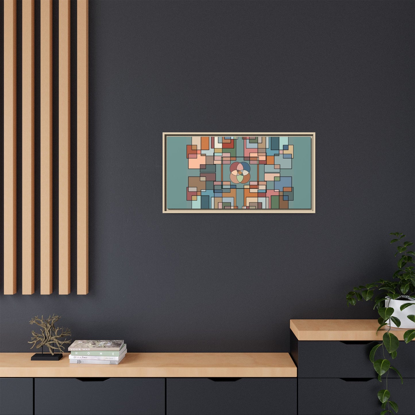 Matte Canvas, Framed (Multi-color)